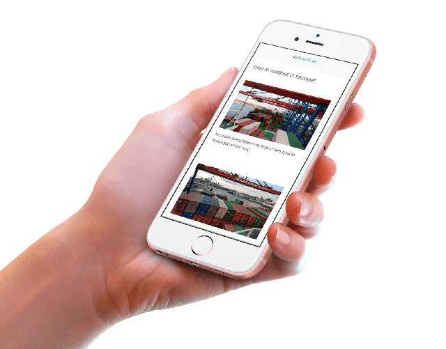 One-Page-Website auf dem iPhone