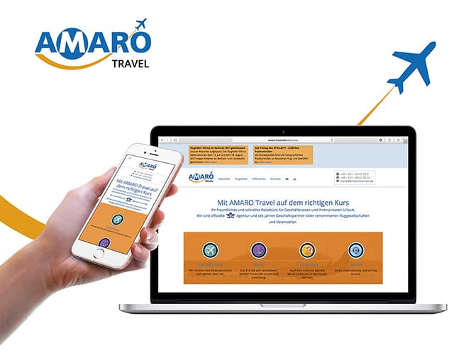 AMARO Travel Website Thumbnail
