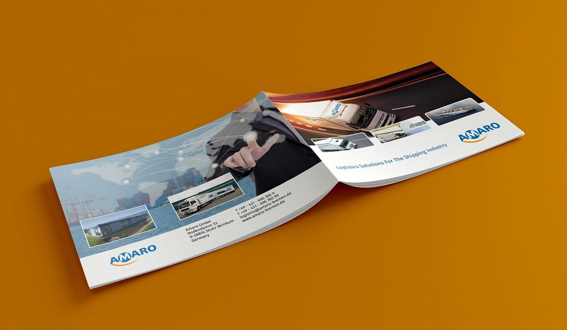 AMARO-Broschüre Titel- und Rückseite